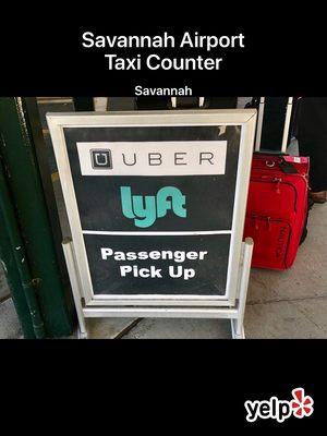 The LYFT Area is adjacent to & controlled by the Taxi Stand here in Savannah.