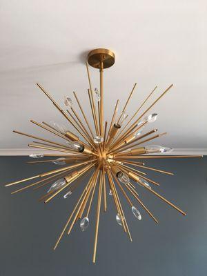 Light fixture install - make a statement with a new light fixture