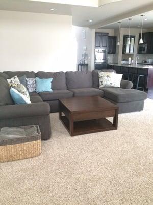 Sectional and coffee table from CO Casual Furniture.