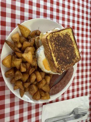 The was their breakfast sandwich and it was SO GOOD and big!