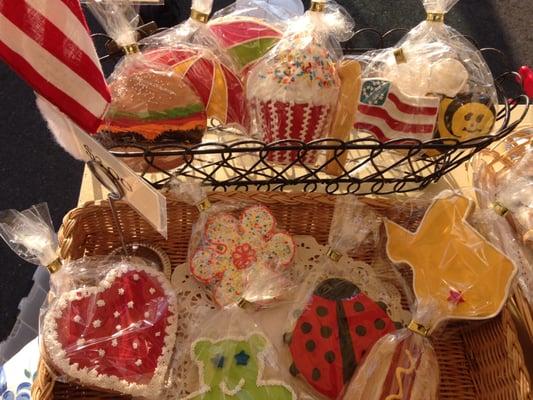 festive cookies by a local baker