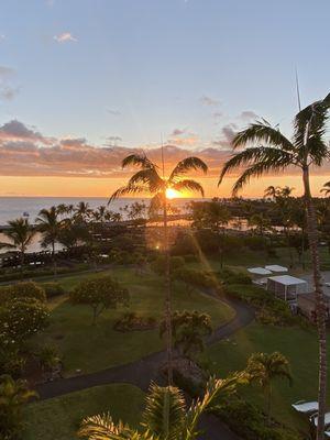 Sunset from room balcony