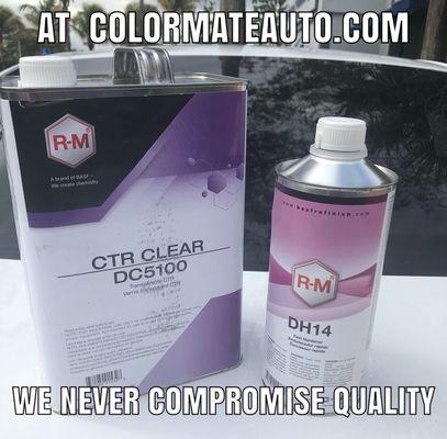 We use the best clear coat in the market. Because at ColorMateAuto.com, we never compromise quality. #basf #basfrefinish #rmclearcoat