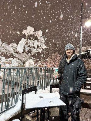 at Lake Tahoe with Fresh Snow