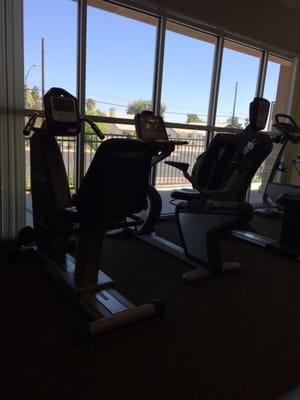 Exercise bike area @ Matt Smith Therapy on Craig Road