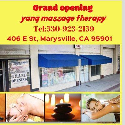 Yang massage therapy  406 E St, Marysville, CA 95901 Tel:530-923-2159