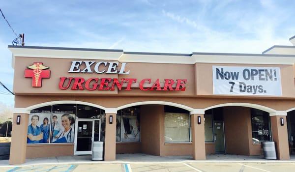 Excel Urgent Care 
Walk-in Community Medical Care When YOU Need It!