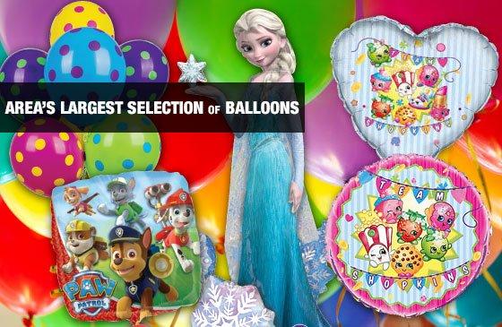 Party Fair Mercerville has the largest selection of balloons