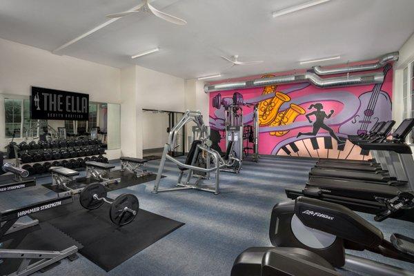 Our 24/7 Community Fitness Center with Cardio and Weight Training Equipment