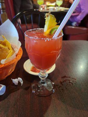 Small strawberry margarita