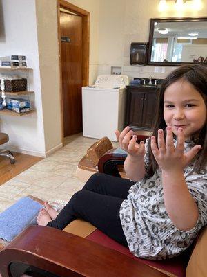 Nonna granddaughter day at fancy nails