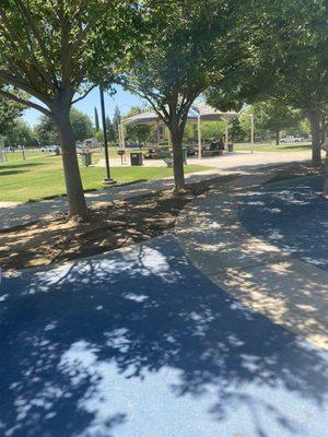 Picnic table area