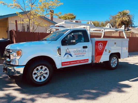 Good life Fire restoration truck