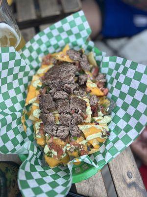 Nachos with ground beef