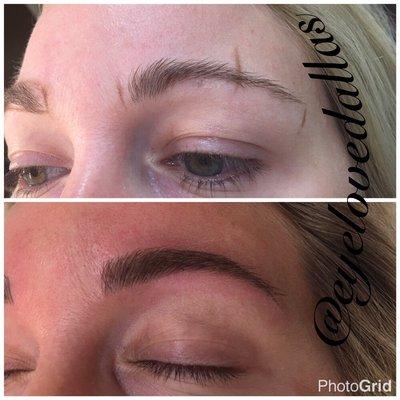 Microblading before and after