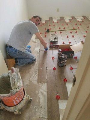 Beautiful tile install by Steve!