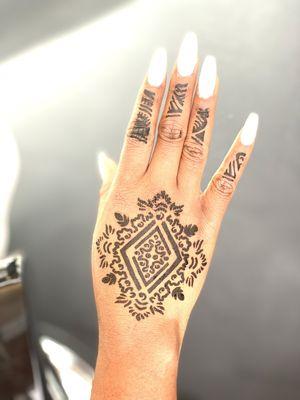 Henna tattoos done by susham