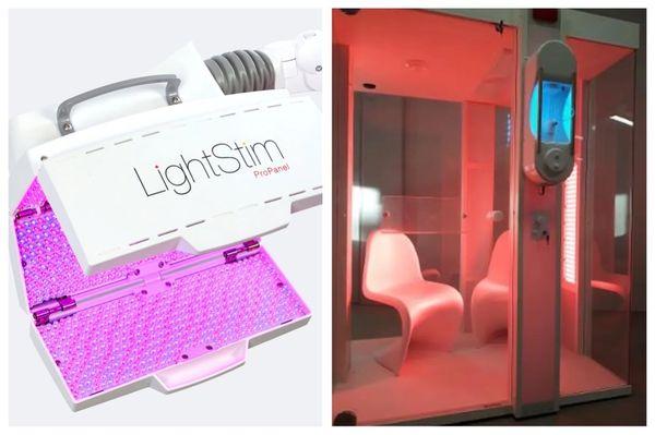 We offer Red Light Therapy - LightStim for Face, Neck & Chest or Vitality Booth for Full Body