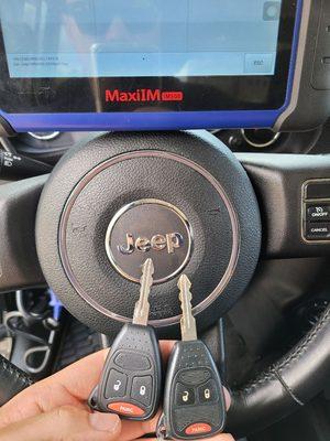 A spare key was made for a 2012 Jeep Wrangler!