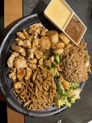 Chicken & Chicken and Scallop Hibachi Combination