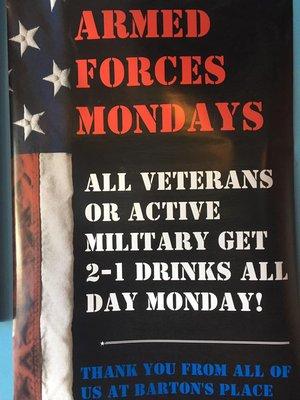 Every Monday is Armed Forces Day