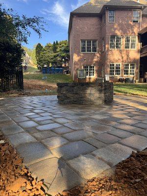 Paver and firepit