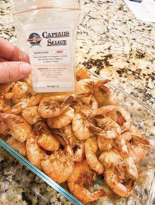 Thank you to our customers for sending great photos of our shrimp and seasoning!