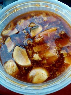 Hot & sour soup. Spicy!