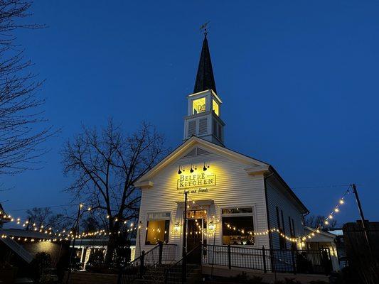 Belfre Kitchen on a spring night