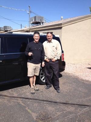 Scott with Marc and his new Ford Flex great ride