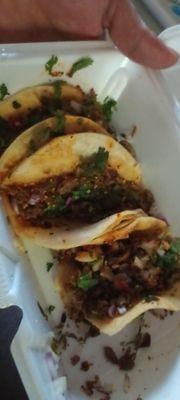 Asada tacos $2.00  everyone says their spot is the best but this.... I'm picky AF about carne asada, but I stand by this!!