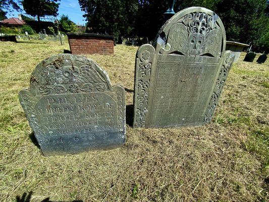 Some very old headstones - 1688 and 1700s!!