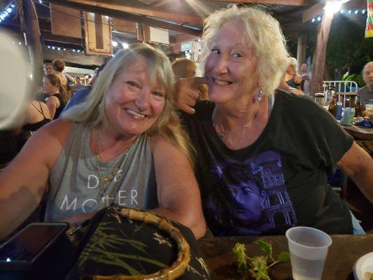 My sister and I in Hawaii, me on left