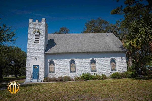 100 year old historic Chapel with Tiffany windows and working bell tower