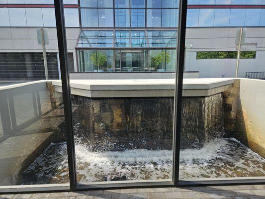 7/26/24 from inside the outdoor meeting room/lounge.