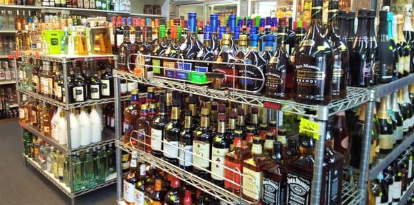 Wide selection of Whiskey/Brandy