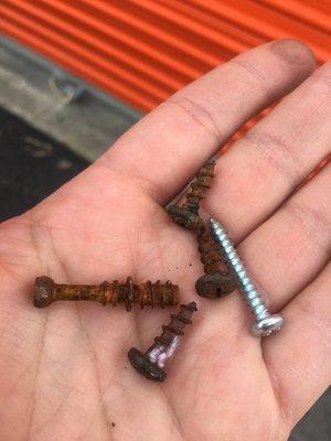 Some of the screws I picked up