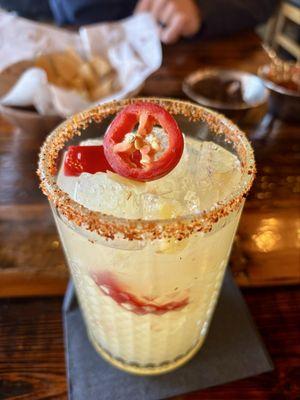 Grilled pineapple margarita