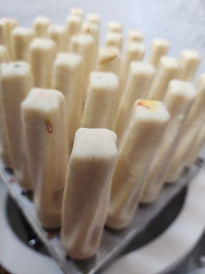 Home made malai kulfi ready to serve.