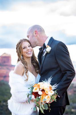 Sedona, Bell Rock, December wedding