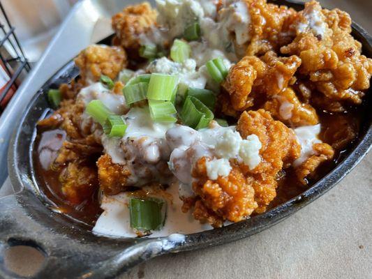 Sweet Heat Oysters w/ Bleu Cheese.