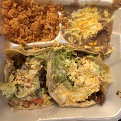 ground beef taco plate