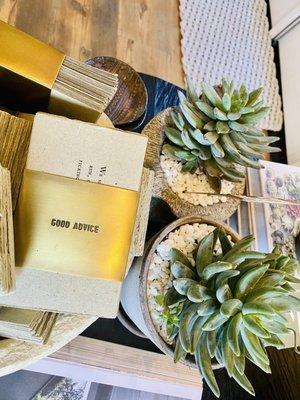 Delight succulents and words of wisdom