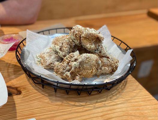 Snowy fried chicken