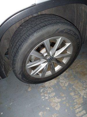 VW Tiguan tire.