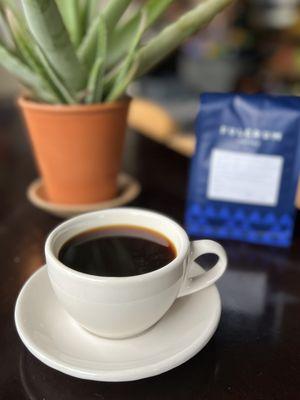 July 2022 coffee special- Fulcrum Rwanda Sholi. A light roast with complexity and fruity notes.