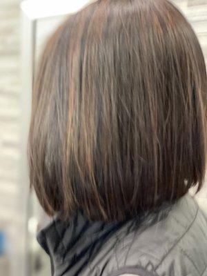 Bob style cut