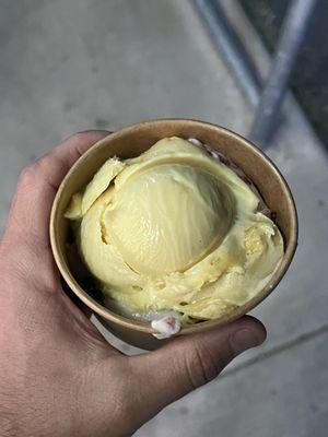 Passion fruit sorbet