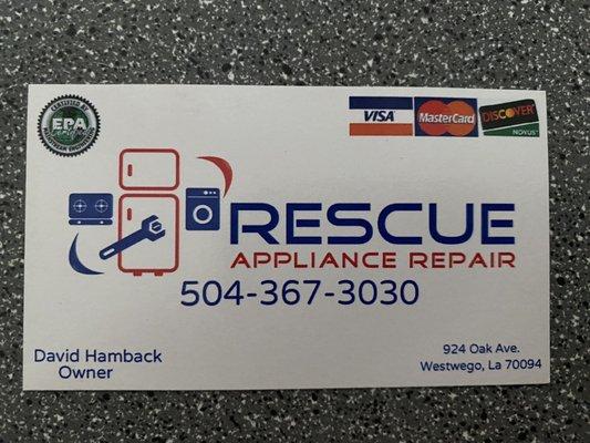 Rescue Appliance Repair Service