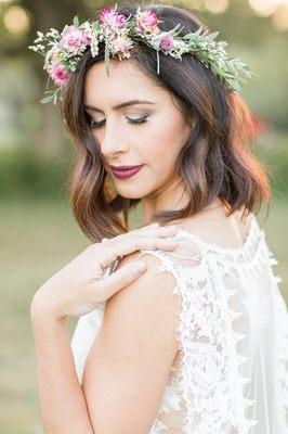 Traditional makeup for bride